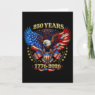 250 Jahrestag USA 250 Jahre 4. Juli Unabhängigkeit Karte
