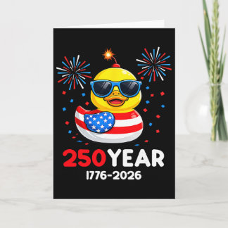 250. Jahrestag USA 250 Jahre Amerikanisch 4. Juli Karte