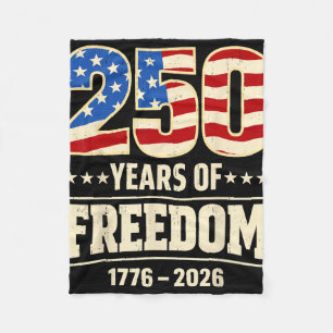 250. Jahrestag USA 4. Juli Patriotisch 250 Jahr Fleecedecke