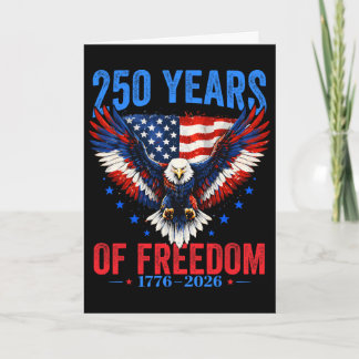 250. Jahrestag USA 4. Juli Patriotisch 250 Jahr Karte