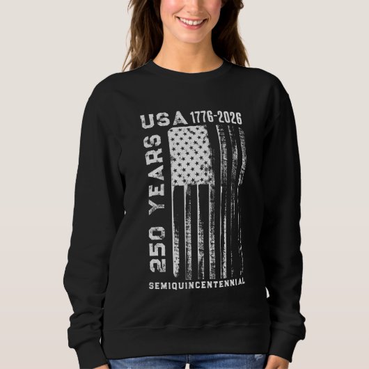 250. Jahrestag USA 4. Juli  Sweatshirt (Vorderseite)