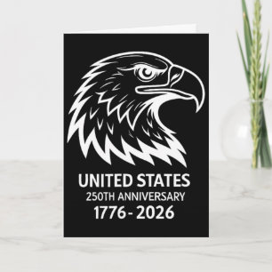 250 Jahrestag USA 4. Juli US-Flagge 250. patriotis Karte
