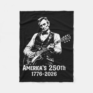 250 Jahrestag USA Abe 16. Präsident Gitarre 250 Fleecedecke