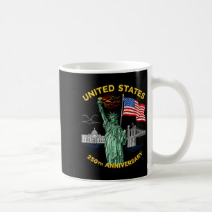 250 Jahrestag USA-Flagge Amerika 250. 4. Juli Kaffeetasse