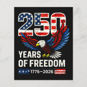 250. Jahrestag USA-Flagge amerikanisch Flyer