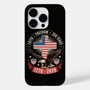 250. Jahrestag USA Glaube Freiheit 4. Juli Case-Mate iPhone 14 Pro Hülle