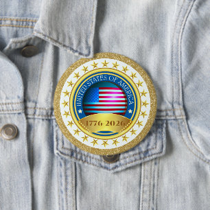 250. Jahrestag USA Patriotisch   1776–2026 Button