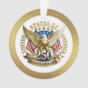 250. Jahrestag USA Patriotisch 1776–2026 Ornament