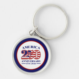 250. Jahrestag USA Patriotisch 1776–2026 Schlüsselanhänger