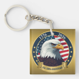 250. Jahrestag USA Patriotisch 1776–2026 Schlüsselanhänger