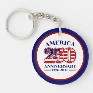 250. Jahrestag USA Patriotisch 1776–2026 Schlüsselanhänger