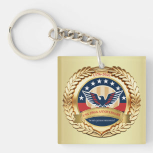 250. Jahrestag USA Patriotisch 1776–2026 Schlüsselanhänger