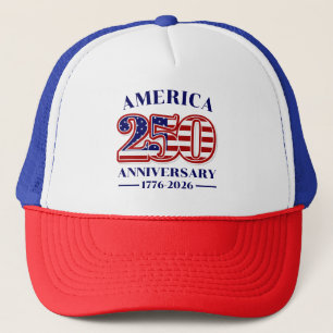 250. Jahrestag USA Patriotisch 1776–2026 Truckerkappe