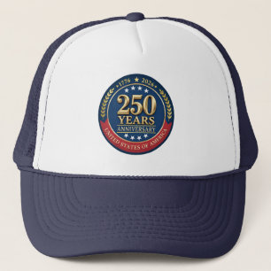 250. Jahrestag USA Patriotisch 1776–2026 Truckerkappe
