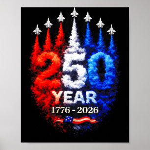 250. Jahrestag USA Patriotisch 250 Jahre Amerikani Poster
