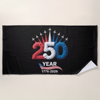 250. Jahrestag USA Patriotisch 250 Jahre Strandtuch