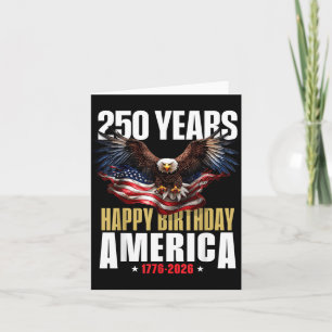 250. Jahrestag USA Patriotisch 4. Juli 2026 Karte