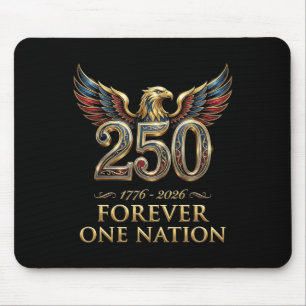 250. Jahrestag USA Patriotisch 4. Juli Unabhängig Mousepad