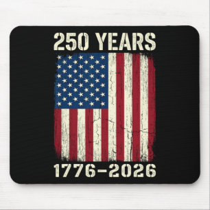 250 Jahrestag USA Patriotische Flagge 250. 4. Juli Mousepad