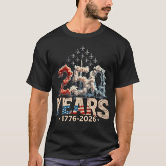 250. Jahrestag USA Patriotischer 4. Juli Amerikani T-Shirt