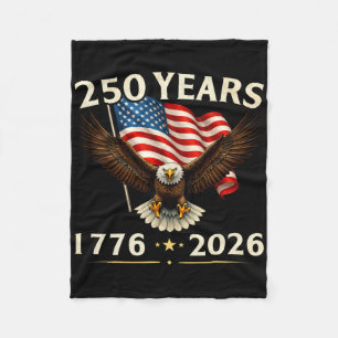 250 Jahrestag USA Patriotischer Adler 2026 250. 4. Fleecedecke