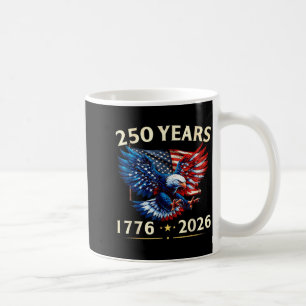 250 Jahrestag USA Patriotischer Adler 250. 4. Kaffeetasse