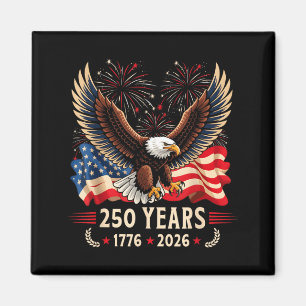 250 Jahrestag USA Patriotischer Adler 250. 4. Magnet