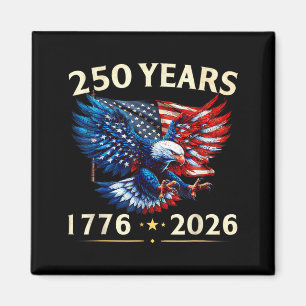 250 Jahrestag USA Patriotischer Adler 250. 4. Magnet