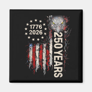250 Jahrestag USA Patriotischer Adler 250. 4. Magnet