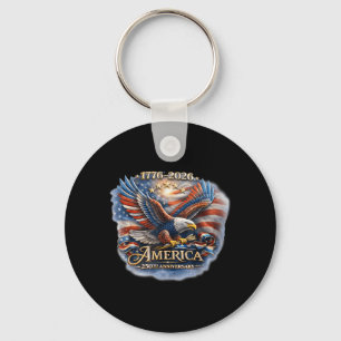 250 Jahrestag USA Patriotischer Adler 250. 4. Schlüsselanhänger