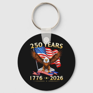 250 Jahrestag USA Patriotischer Adler 250. 4. Schlüsselanhänger