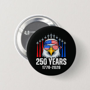 250 Jahrestag USA Patriotischer Adler 250. Button