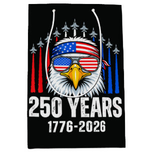 250 Jahrestag USA Patriotischer Adler 250. Mittlere Geschenktüte