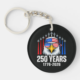 250 Jahrestag USA Patriotischer Adler 250. Schlüsselanhänger