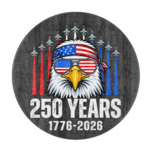 250 Jahrestag USA Patriotischer Adler 250. Schneidebrett