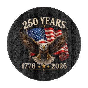 250 Jahrestag USA Patriotischer Adler 250. Schneidebrett