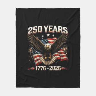 250 Jahrestag USA Patriotischer Adler 250. Unabhän Fleecedecke