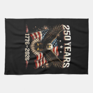 250 Jahrestag USA Patriotischer Adler 250. Unabhän Geschirrtuch