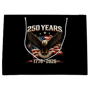 250 Jahrestag USA Patriotischer Adler 250. Unabhän Große Geschenktüte