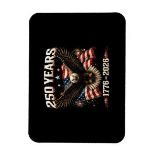 250 Jahrestag USA Patriotischer Adler 250. Unabhän Magnet