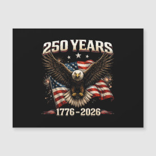 250 Jahrestag USA Patriotischer Adler 250. Unabhän Magnetkarte