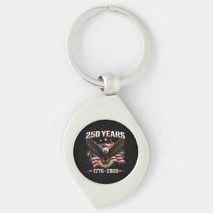 250 Jahrestag USA Patriotischer Adler 250. Unabhän Schlüsselanhänger