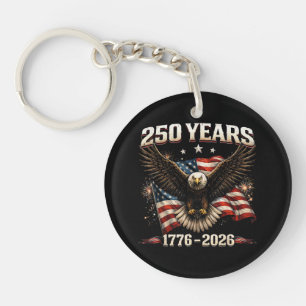 250 Jahrestag USA Patriotischer Adler 250. Unabhän Schlüsselanhänger