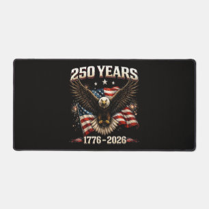 250 Jahrestag USA Patriotischer Adler 250. Unabhän Schreibtischunterlage