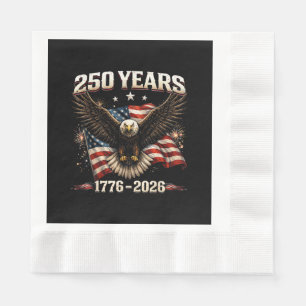 250 Jahrestag USA Patriotischer Adler 250. Unabhän Serviette