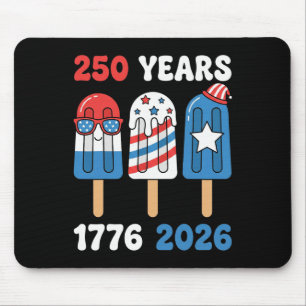 250 Jahrestag USA-Shirt Kinder Jungen 1776 2026 4. Mousepad