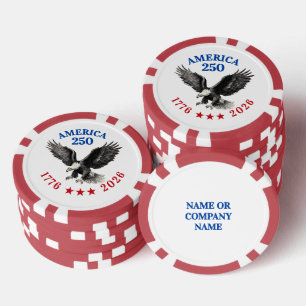 250. Jahrestag USA Weißkopfseeadler Pokerchips