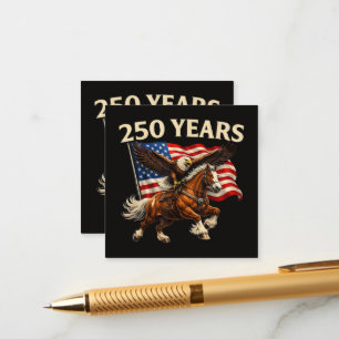 250 Jahrestag USA Western Pferd Adler Begleitkarte