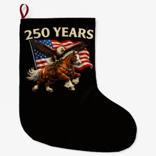 250 Jahrestag USA Western Pferd Adler Großer Weihnachtsstrumpf