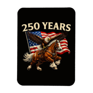 250 Jahrestag USA Western Pferd Adler Magnet